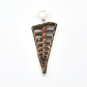 Silver Cerithium Telescopium Shell Pendant