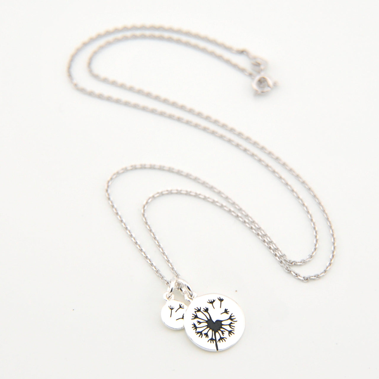 Silver Dandelion Necklace