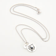 Silver Dandelion Necklace