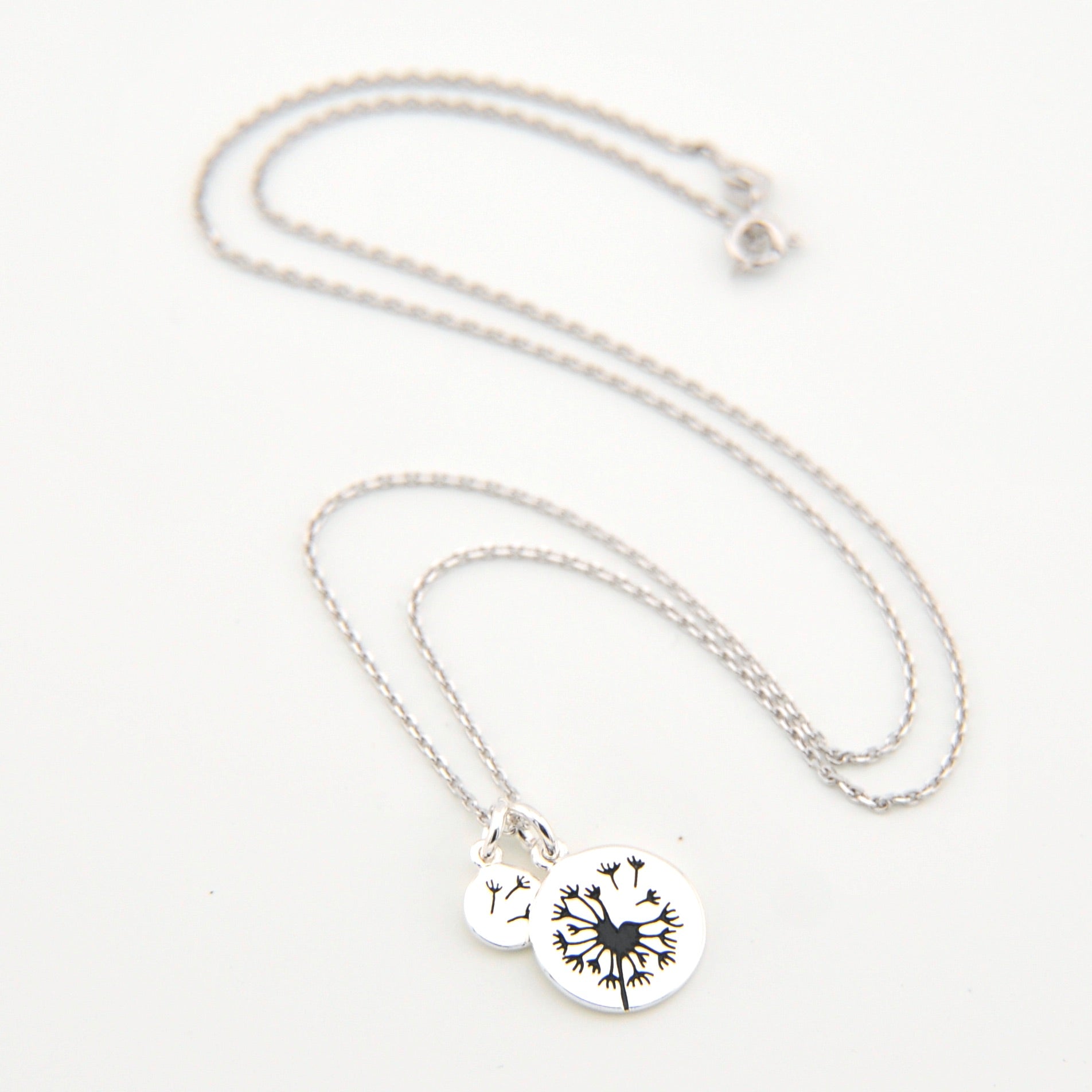 Silver Dandelion Necklace