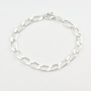 Silver Flat Link Bracelet