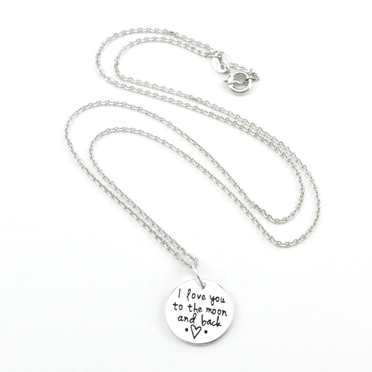 Silver Love You to the Moon Necklace