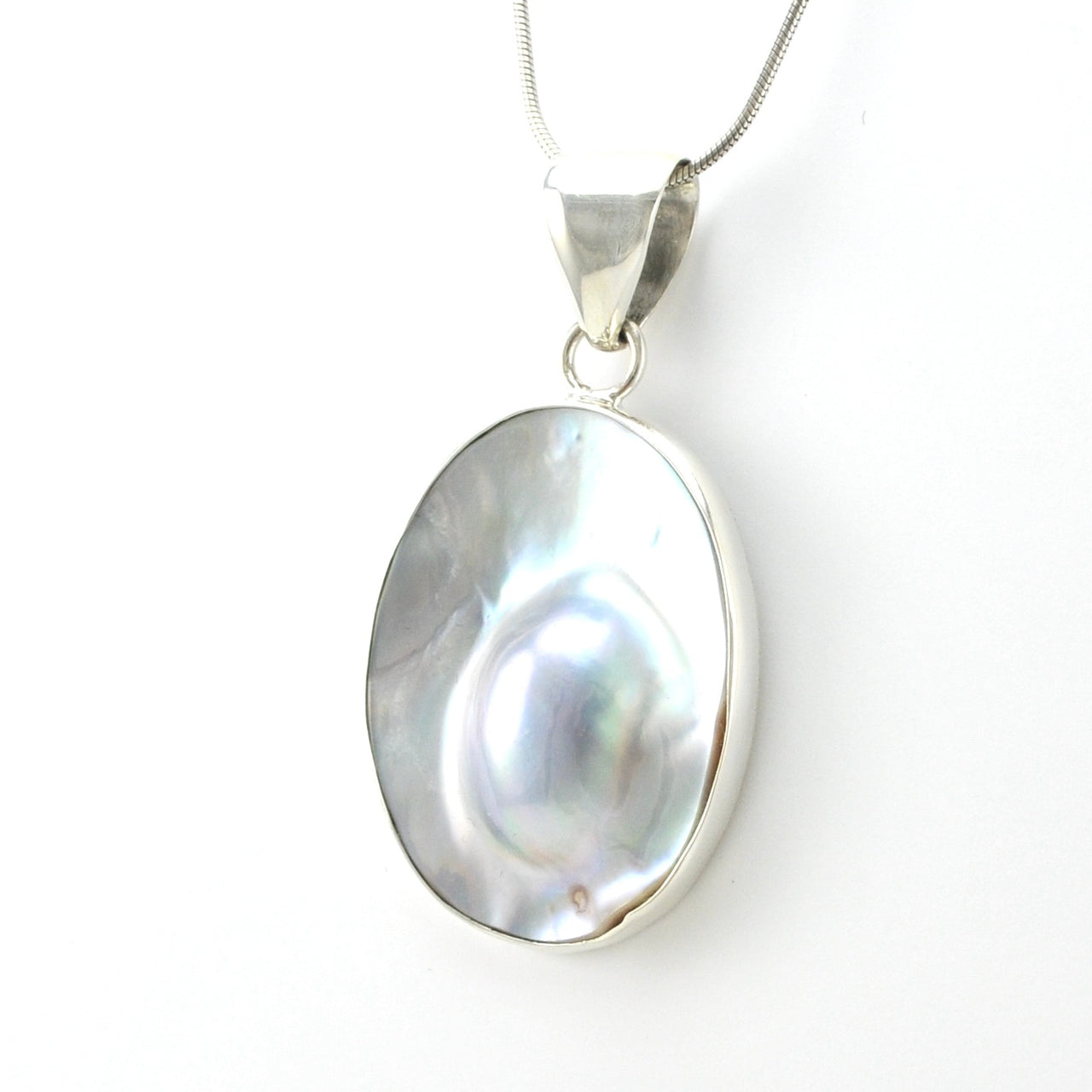 Silver Mabé Pearl Pendant