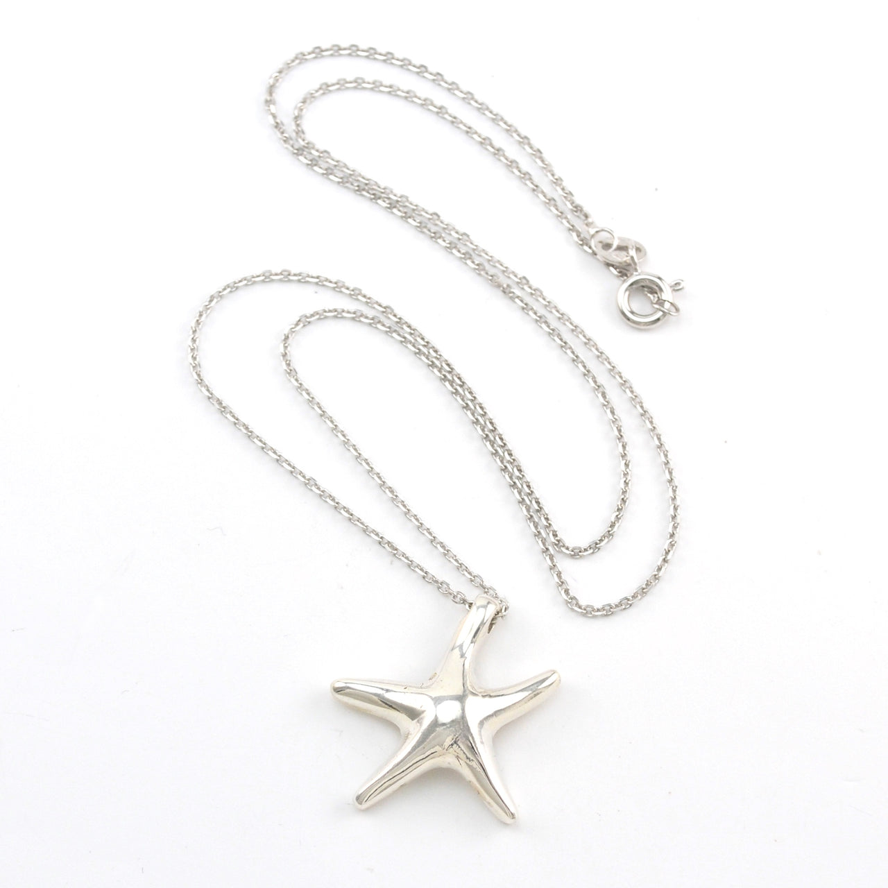 Silver Starfish Necklace