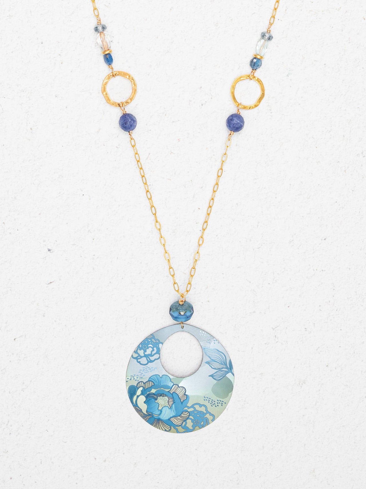 Sky Blue Claire Pendant Necklace