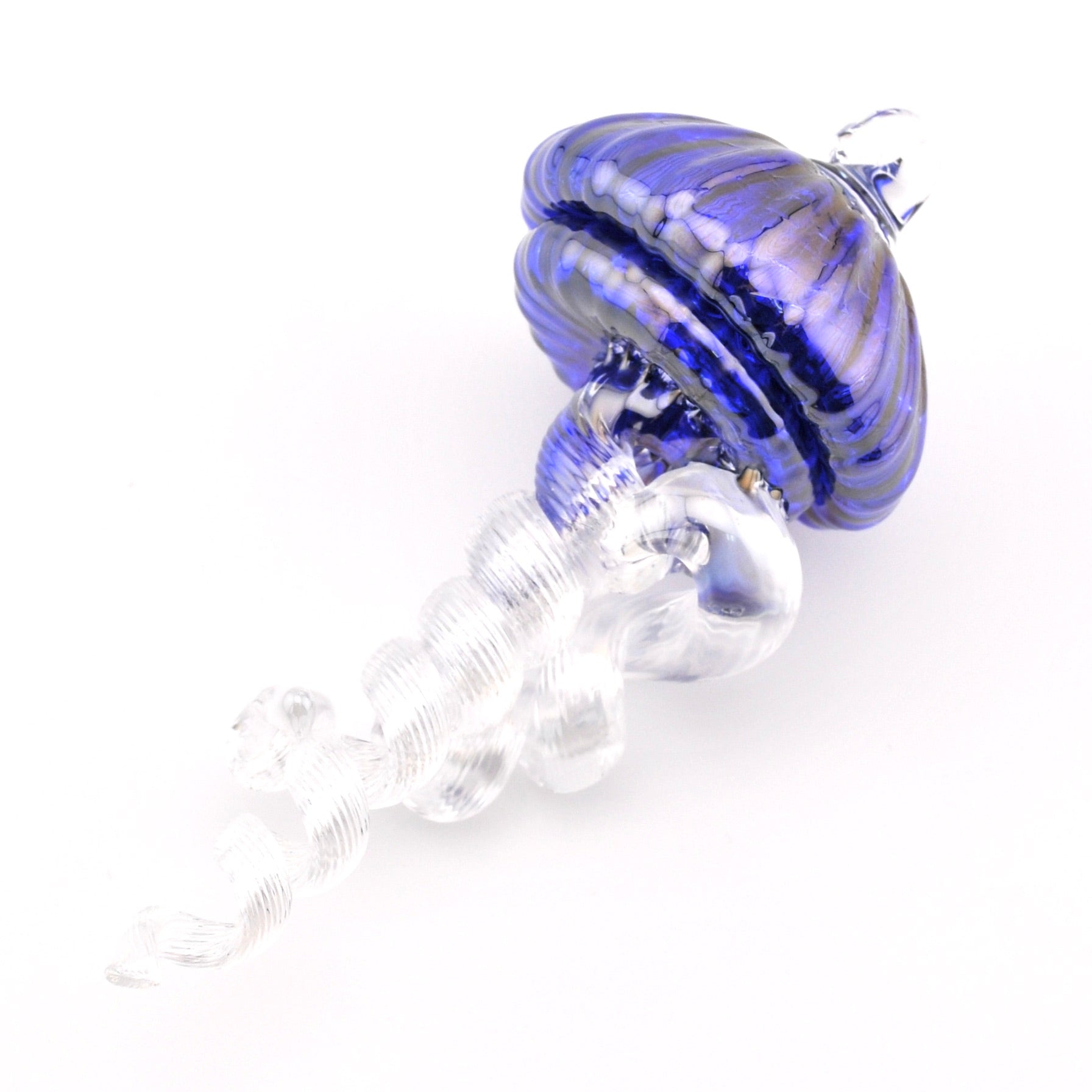 Small Cobalt Hanging Jellyfish Ornament