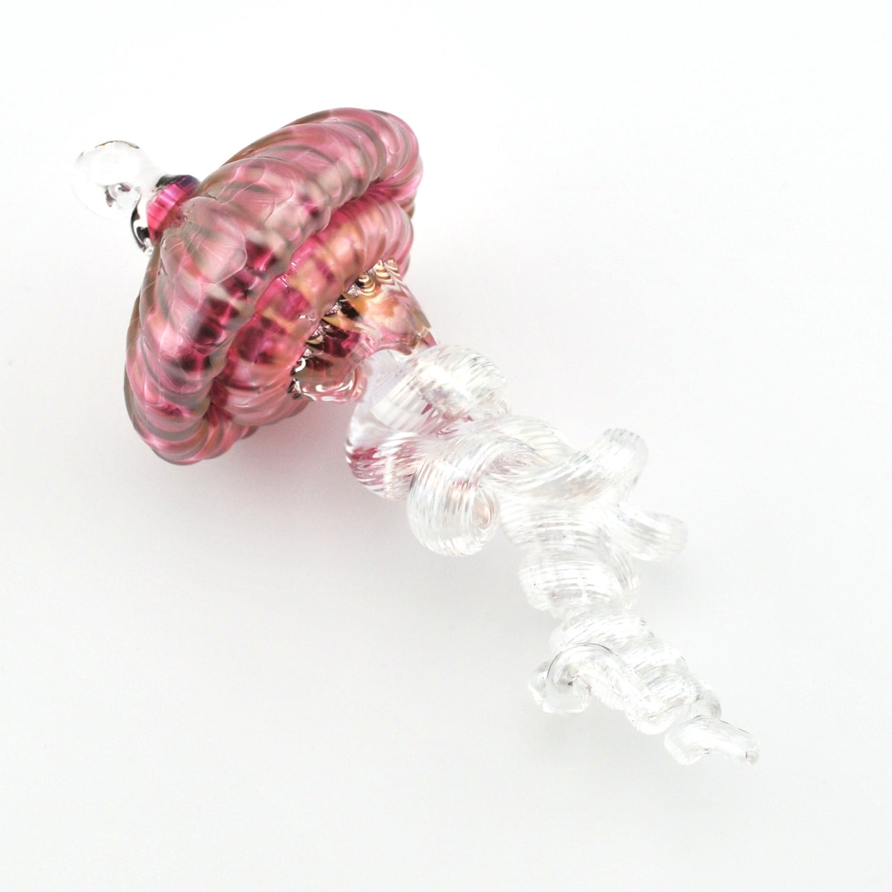 Small Cranberry Hanging Jellyfish Ornament