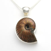 Sterling Silver Ammonite Pendant