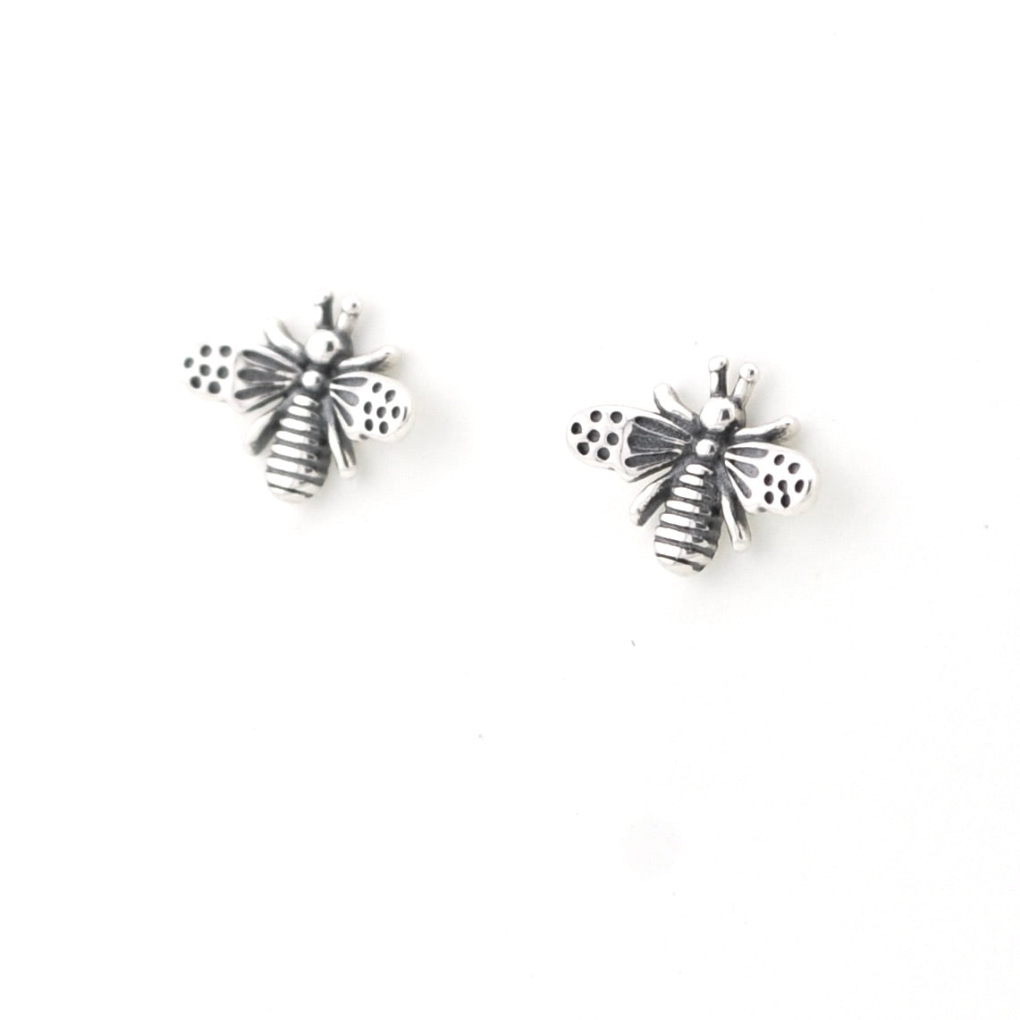 Sterling Silver Bee Post Earrings