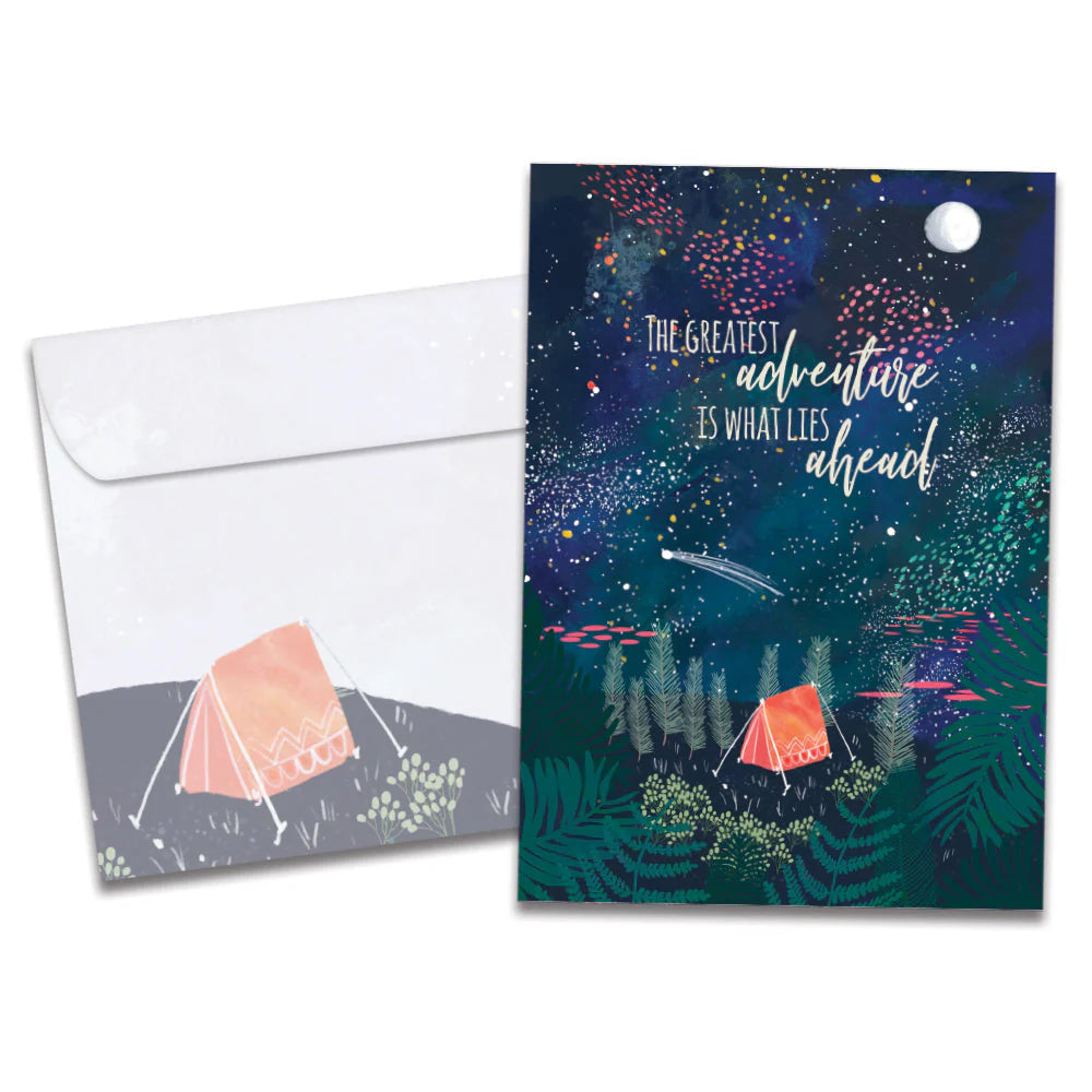 The Greatest Adventure Birthday Card on white background