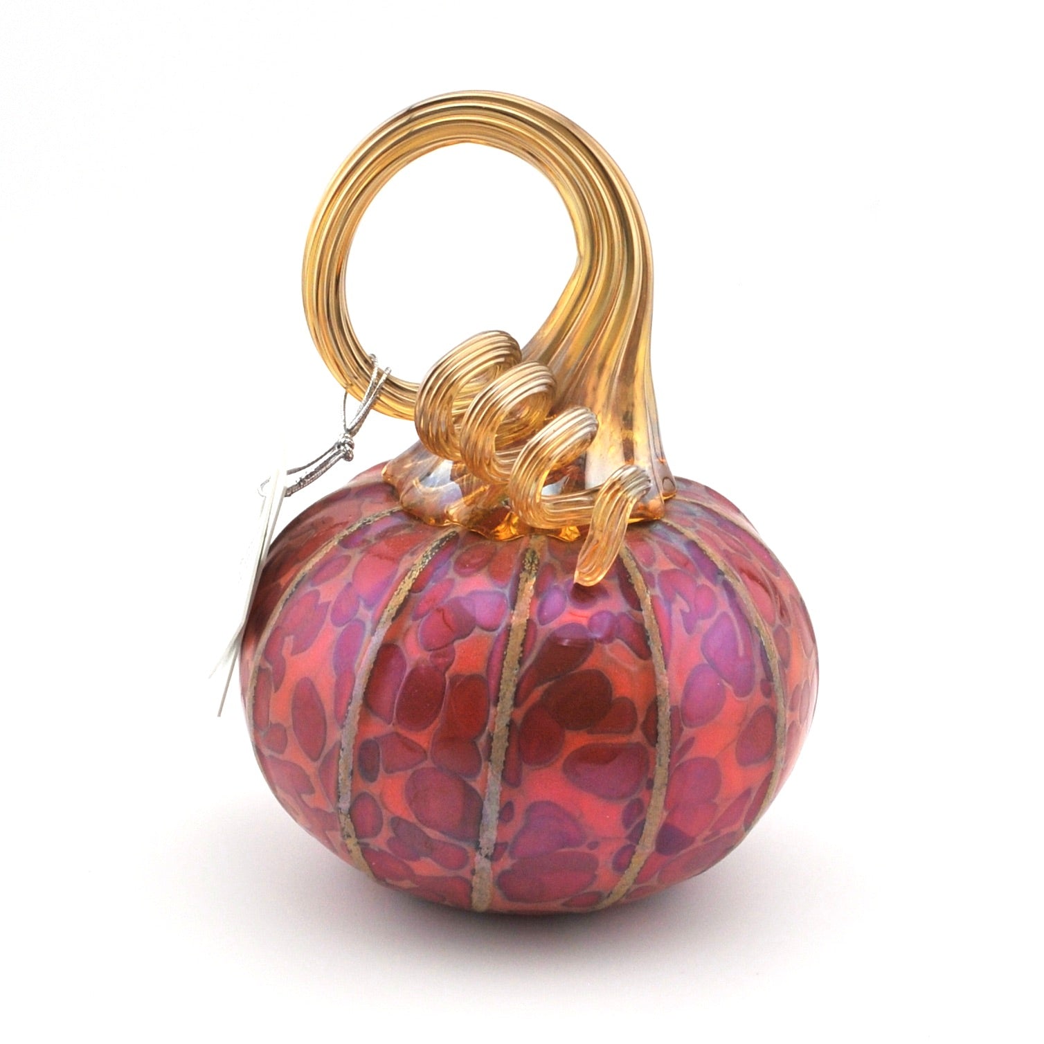Tiny Sierra Red Glass Pumpkin