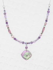 Violet Elena Beaded Necklace