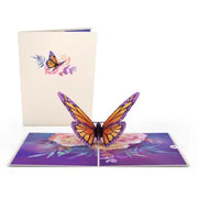 With Cover Monarch Butterfly Pop Up Card