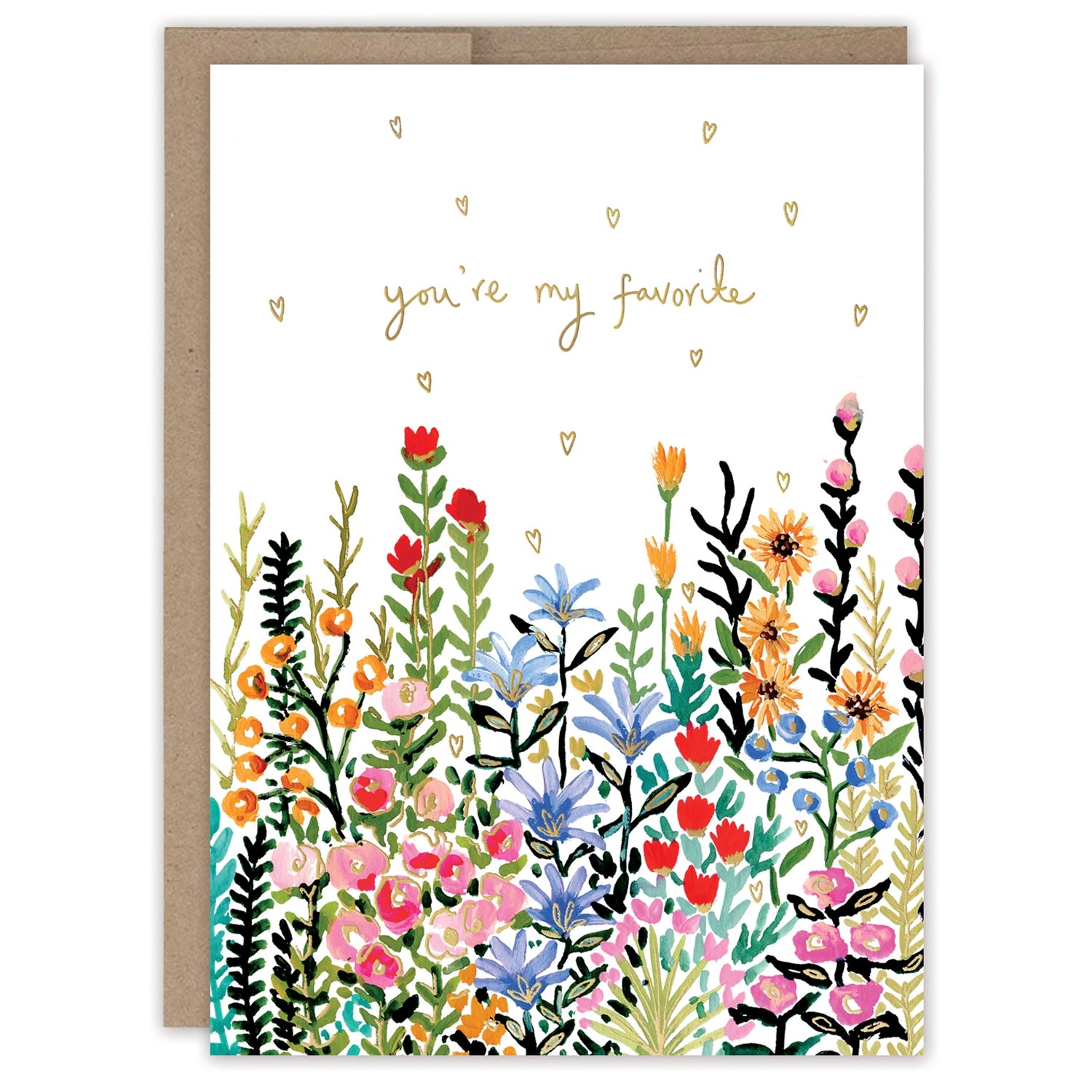 You're My Favorite Birthday Card on white background