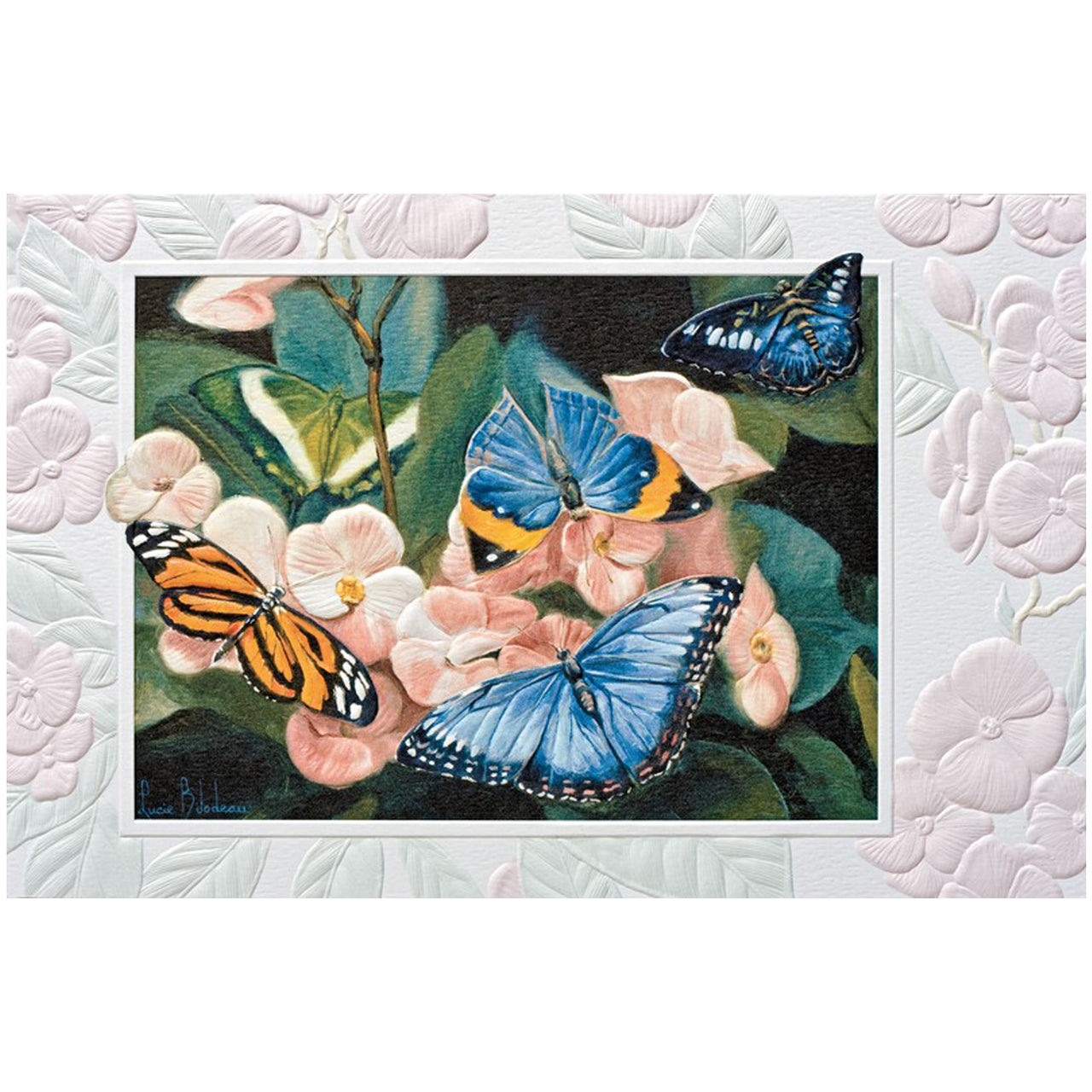 Colorful Butterflies Get Well Greeting Card
