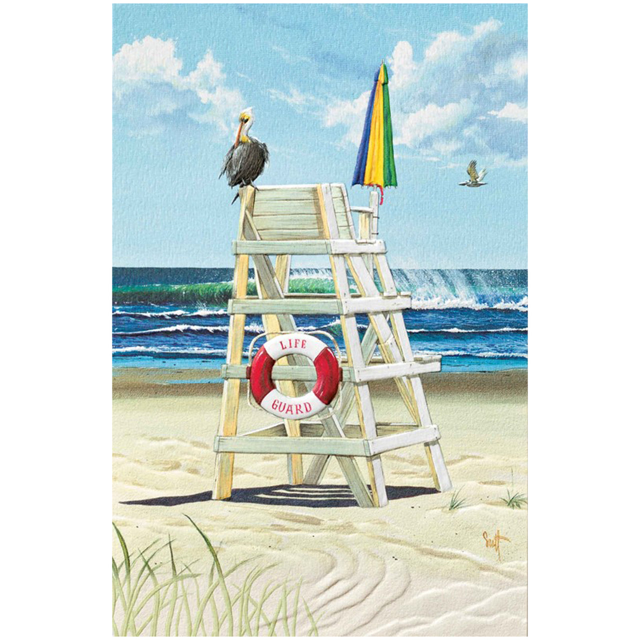Pelican Perch Get Well Card