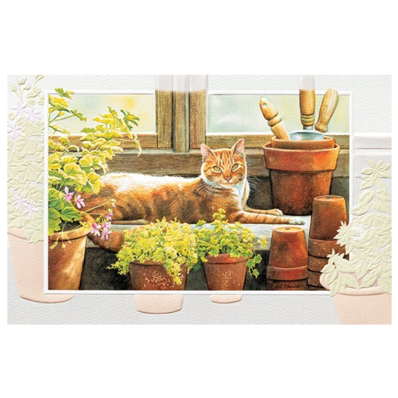 Greenhouse Window Retirement Card