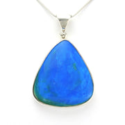 Alt View Sterling Silver Peruvian Blue Opal 32.6ct Pendant