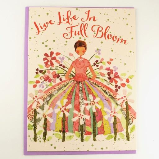 Live Life in Full Bloom Birthday Card