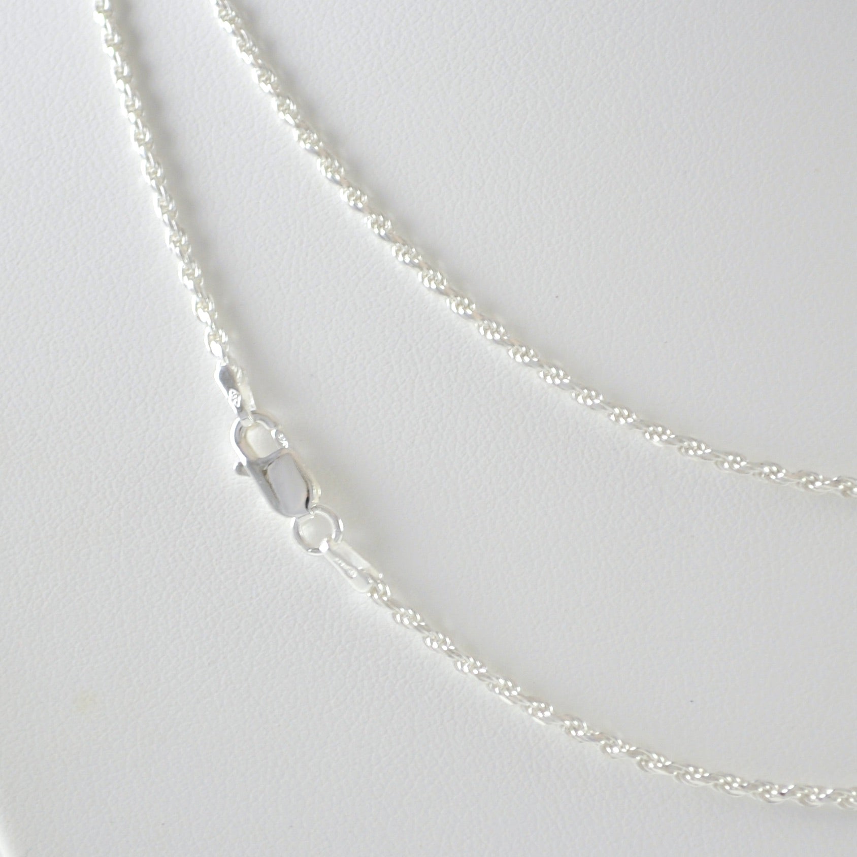 Alt View Sterling Silver 20 Inch Rope 035 Chain