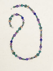 Blue Purple Ali Beaded Necklace