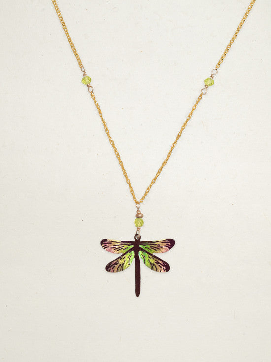 Green with Envy Dragonfly Dreams Pendant Necklace