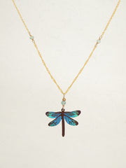 Turquoise Dragonfly Dreams Pendant Necklace