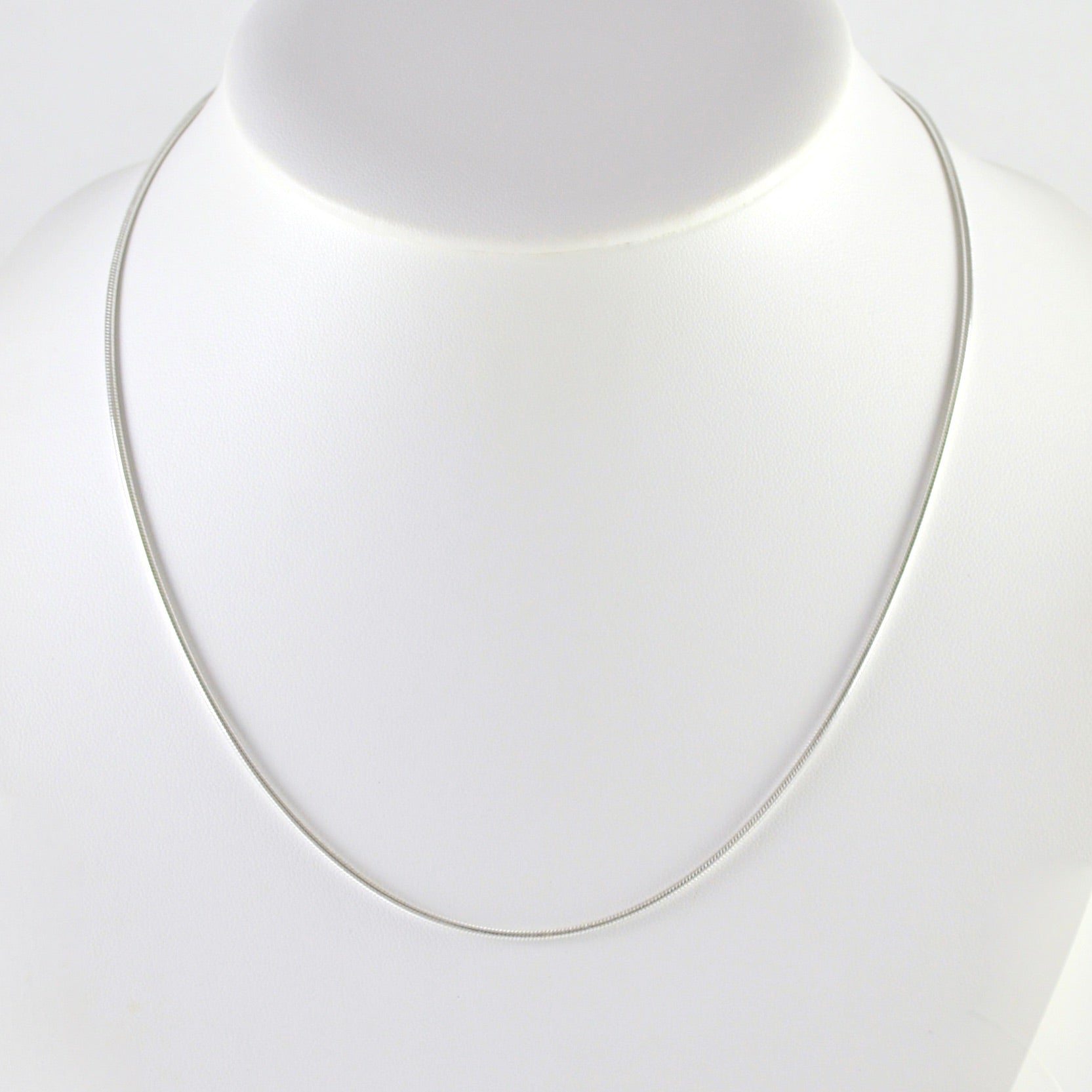 Sterling Silver 18 Inch Snake 040 Chain