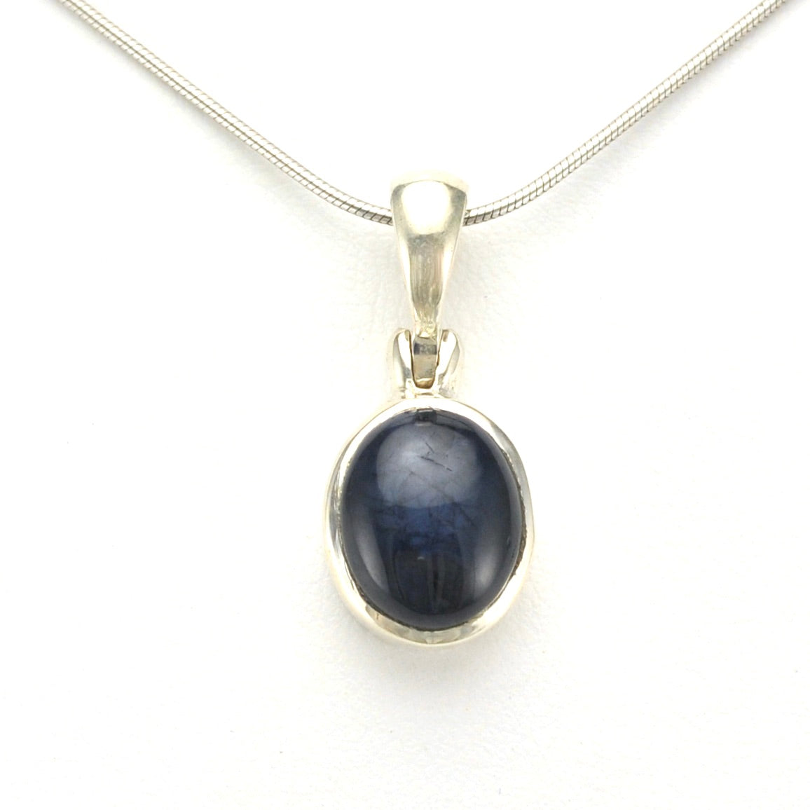 Sterling Silver Star Sapphire Pendant