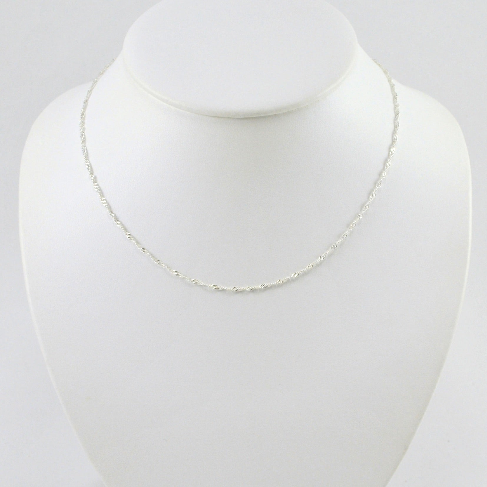 Sterling Silver 16 Inch Singapore 025 Chain