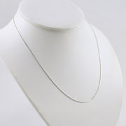 Side View Sterling Silver 18 Inch Box 015 Chain