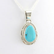 Alt View Sterling Silver Kingman Turquoise Necklace