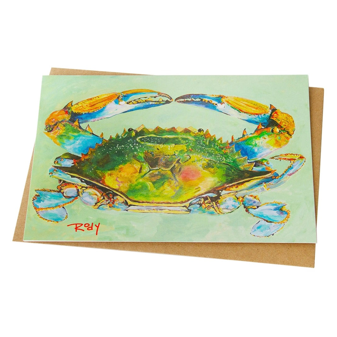 Nit Picker Blue Crab Note Card