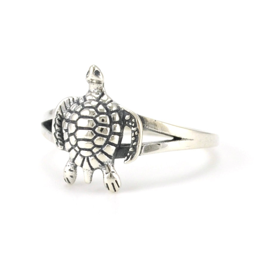 Sterling Silver Sea Turtle Ring