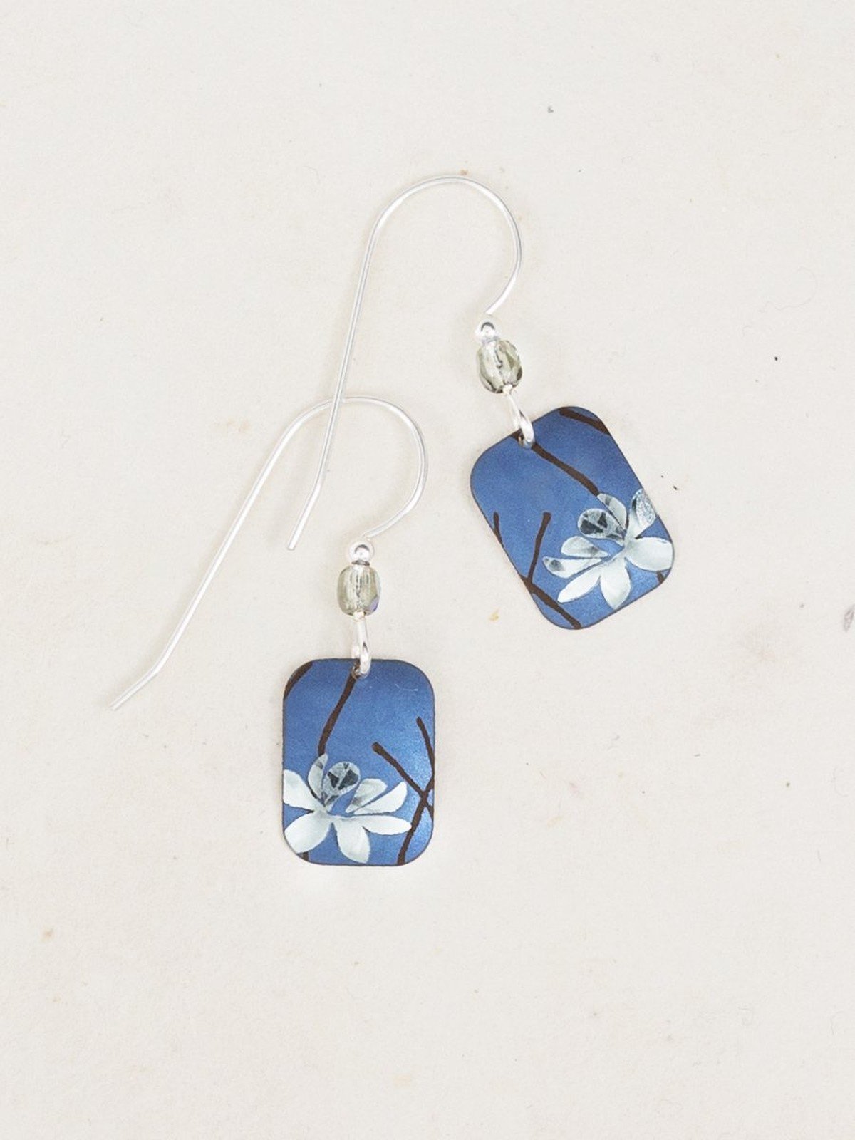 Blue Blooming Lotus Earrings