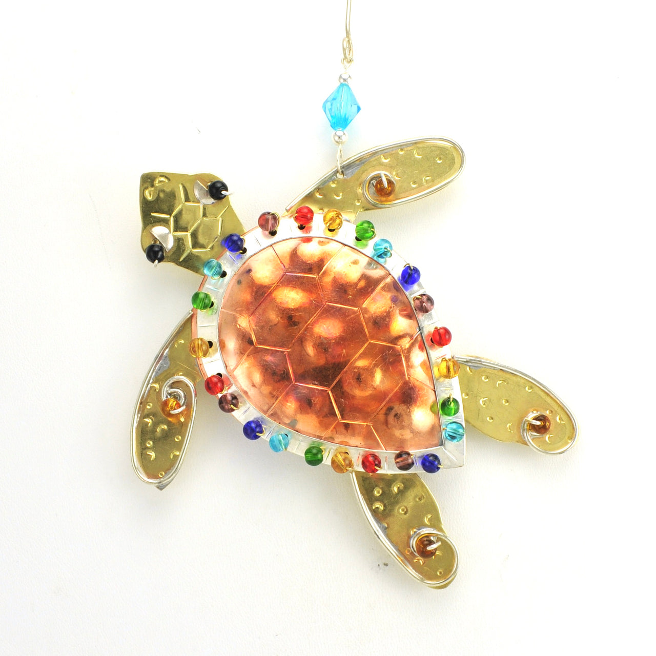 Rainbow Sea Turtle Ornament