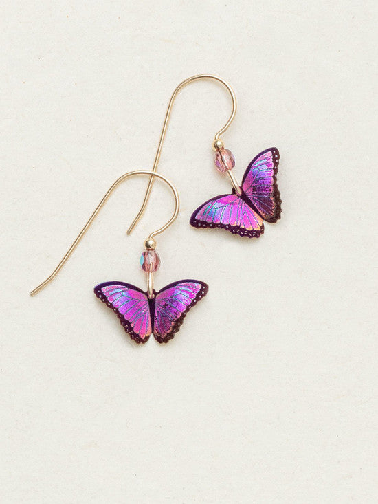 Ultra Violet Petit Bella Butterfly Earrings