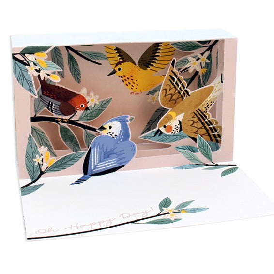 Feather Friends Shadowbox Greeting Card