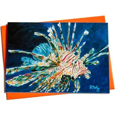 Dale's Lion Fish Note CardDale's Lion Fish Note Card