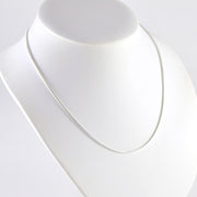 Side View Sterling Silver 18 Inch Snake 040 Chain