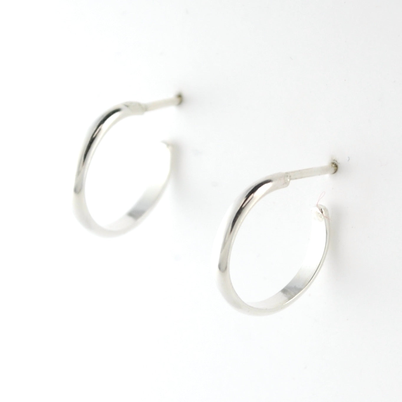 Alt View Sterling Silver 2x12mm Post Hoop