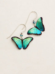 Green Flash Bella Butterfly Earrings