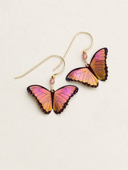 Living Coral Bella Butterfly Earrings