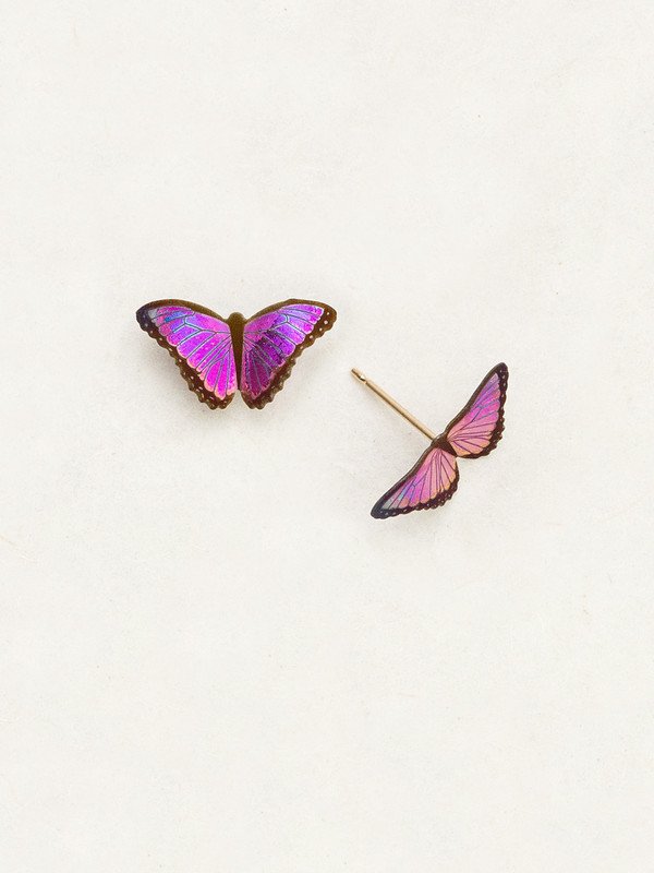Ultra Violet Petit Bella Butterfly Post Earring