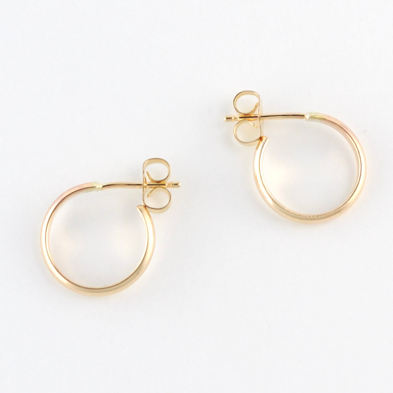 Gold Fill 2x12mm Post Hoop