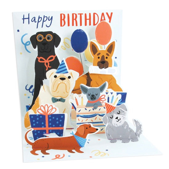 Woof Party Treasures Greeting Card