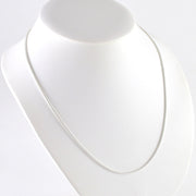 Side View Sterling Silver 20 Inch Snake 040 Chain