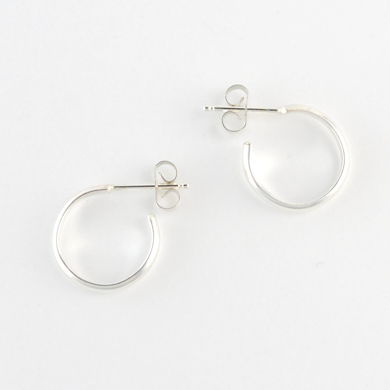 Sterling Silver 2x12mm Post Hoop