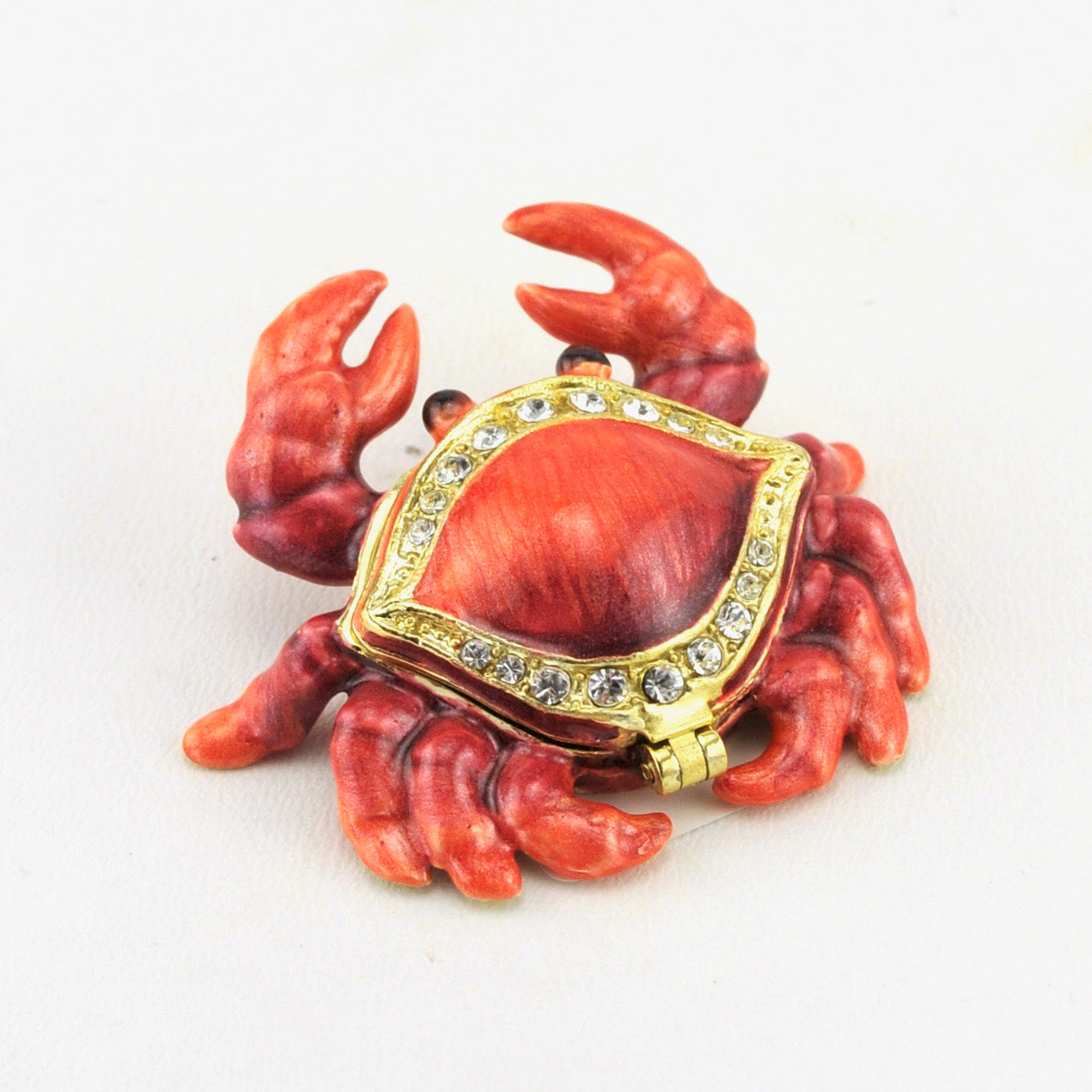 Crab Enamel Miniature Box