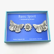 Pewter Butterfly Magnet Set